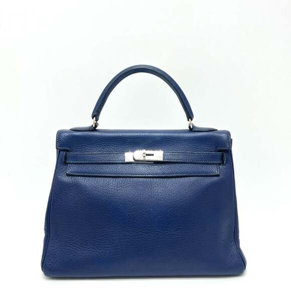 HERMES Handbags - HERMES Kelly 32, Inseam, 2-Way Handbag, Taurillon Clemence Leather, Women's, ...